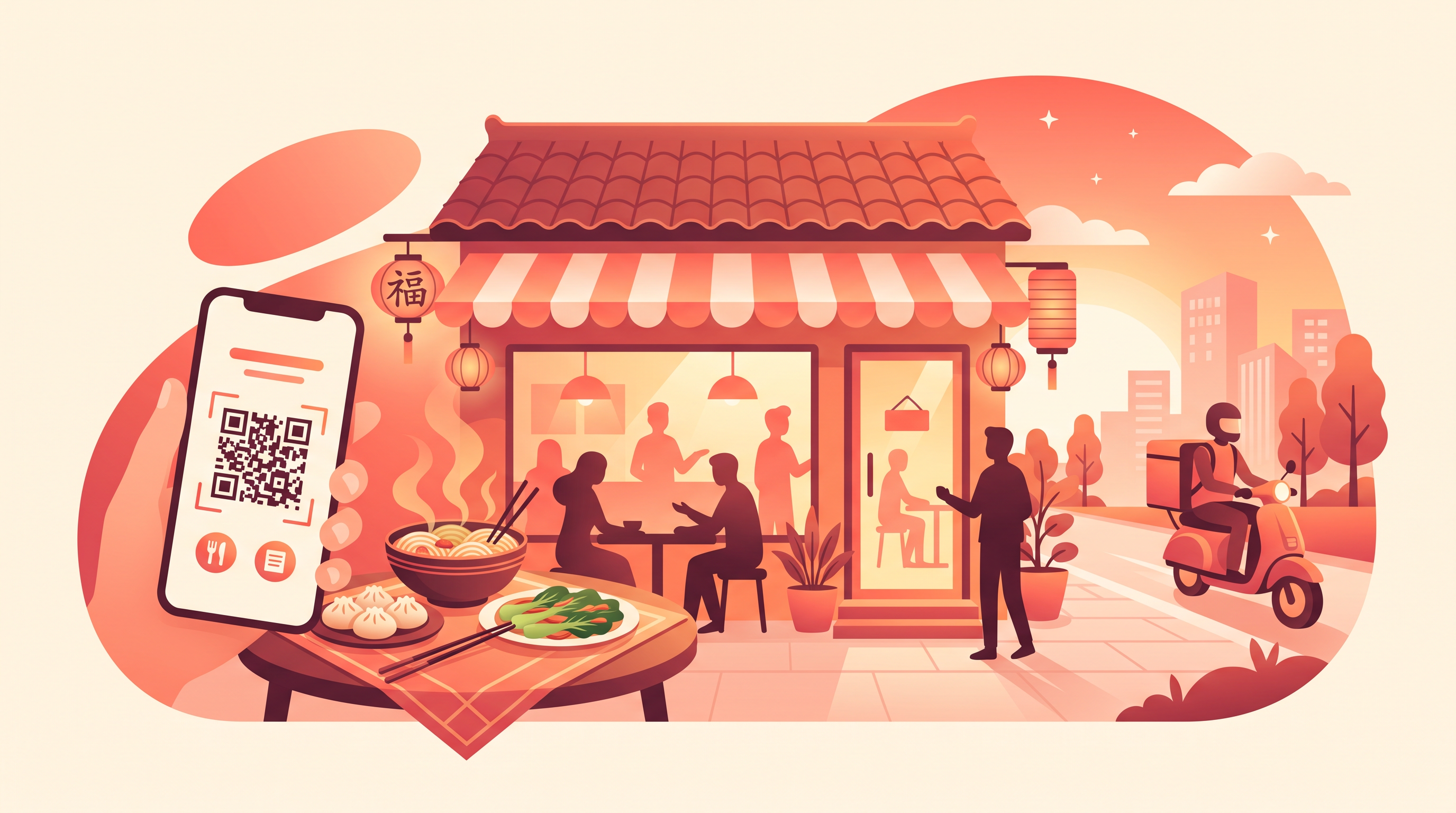 连锁餐饮品牌小程序点餐与会员一体化