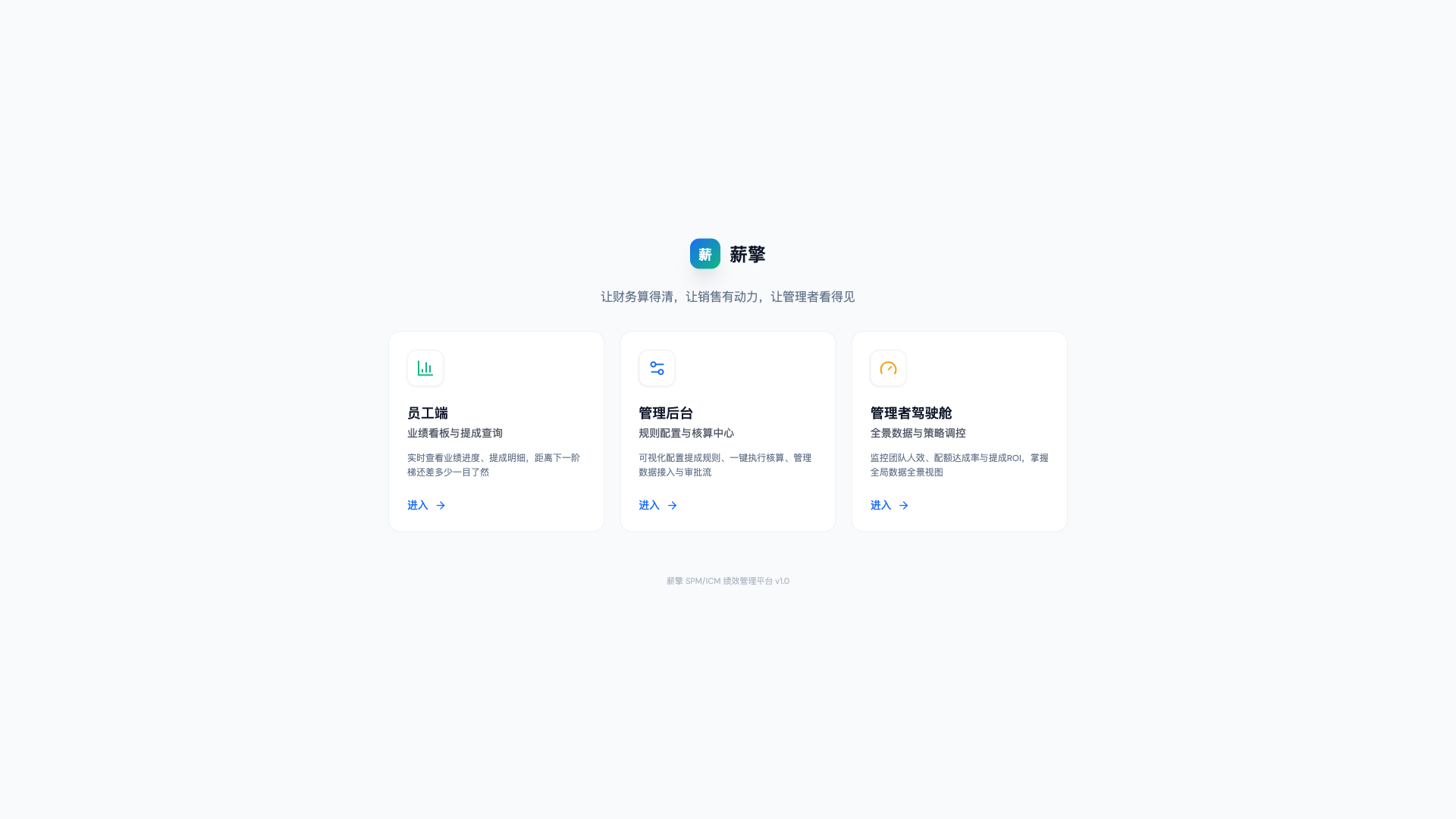 薪擎 - 业绩提成绩效管理平台 - superun AI 模板预览