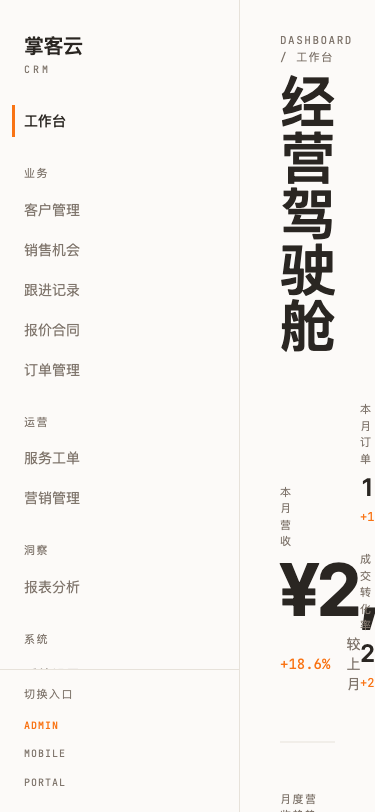 掌客云CRM - superun AI 模板预览