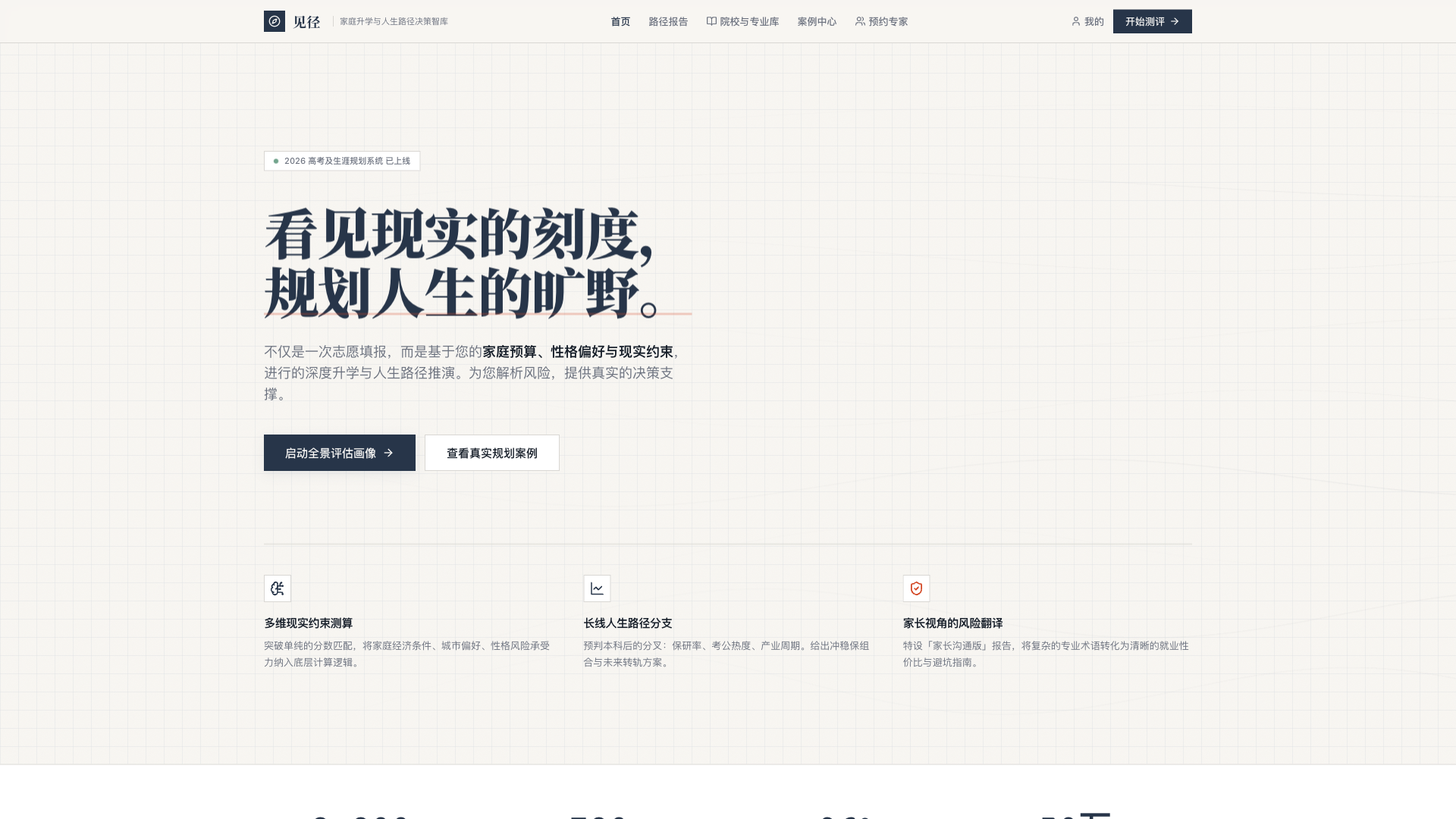 升学人生决策平台 - superun AI 模板预览