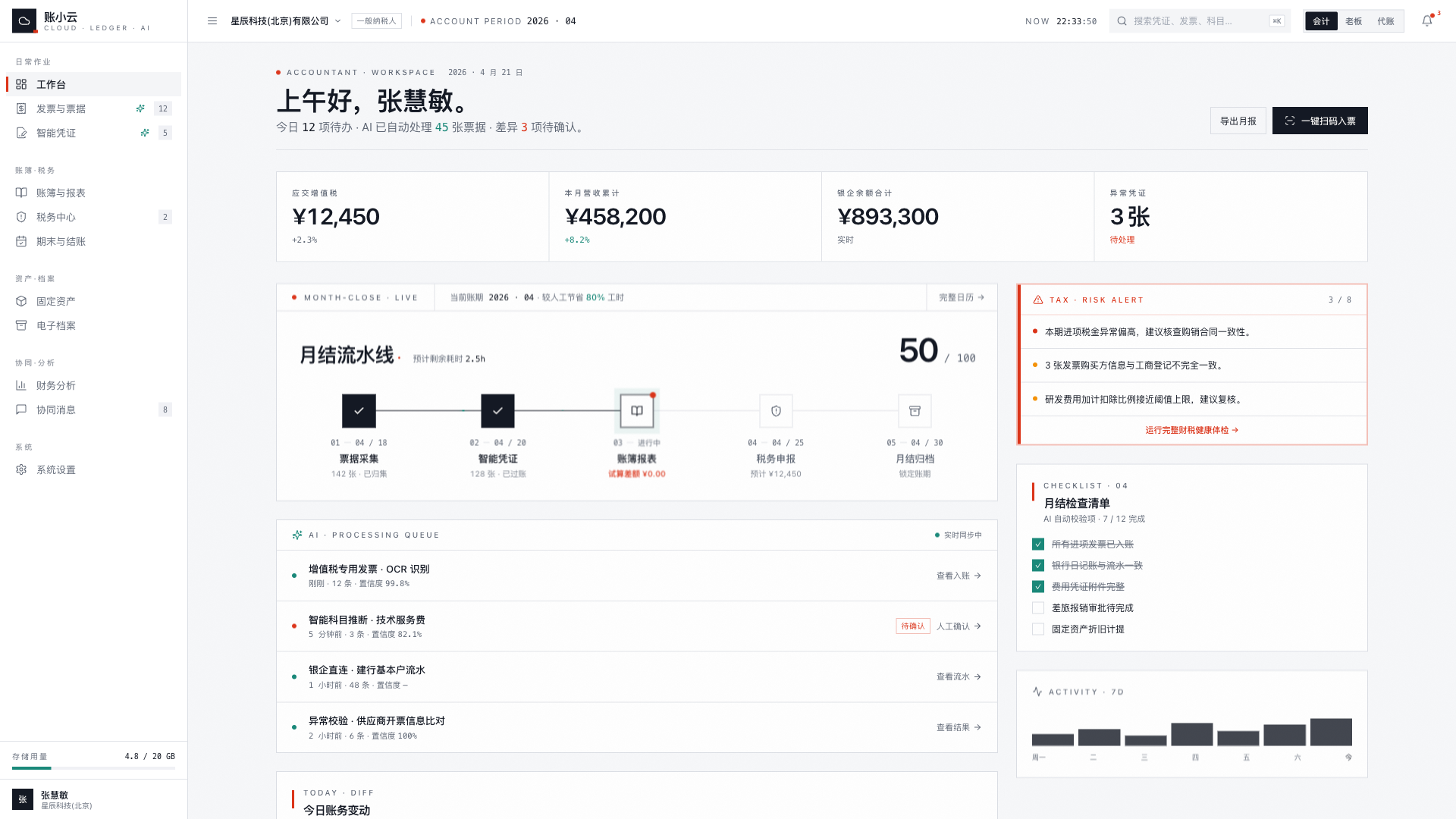 账小云 - superun AI 模板预览