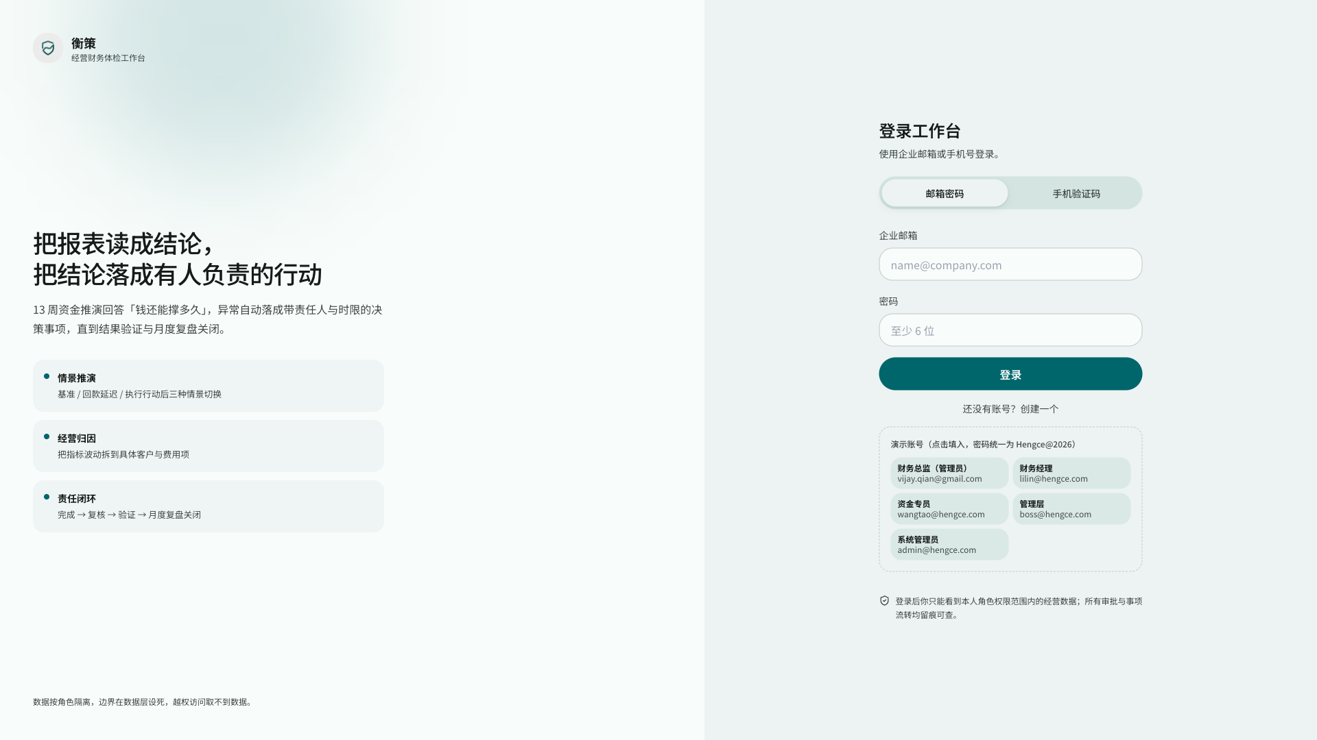 财务工作台 - superun AI 模板预览