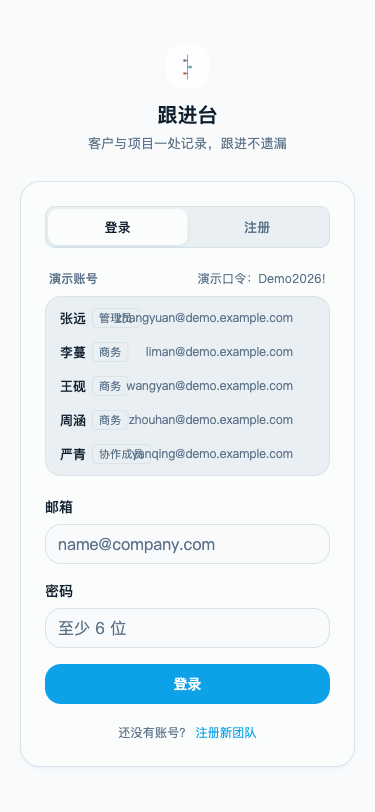 跟进台 - superun AI 模板预览